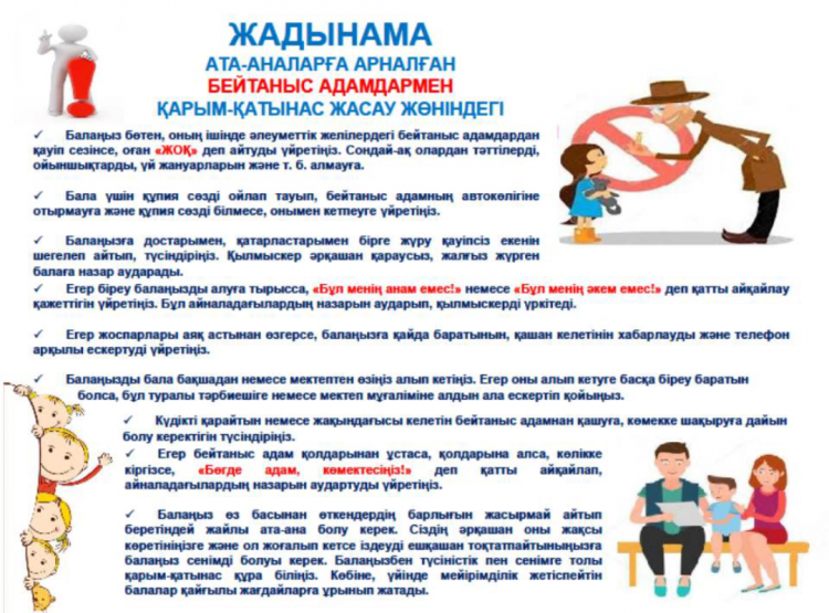 Ата-аналарға арналған жадынама